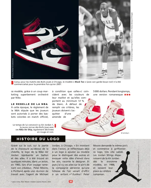 Fiches encyclopédiques sneakers Air Jordan 1